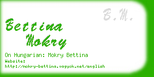 bettina mokry business card